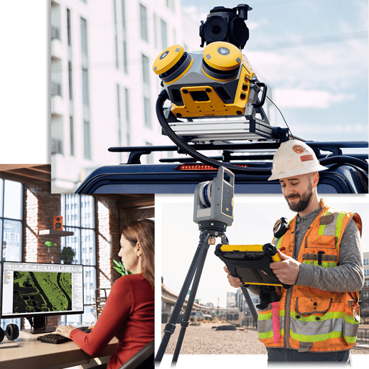 Geospatial technology mobile mapping 3D scanning data collecting